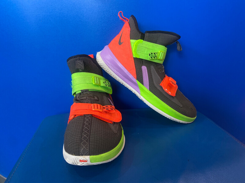 Nike Lebron Soldier 13 XIII Thunder Grey/Green/Red/Purple Mens 2019 US9.5 (Near New) (EC2720)