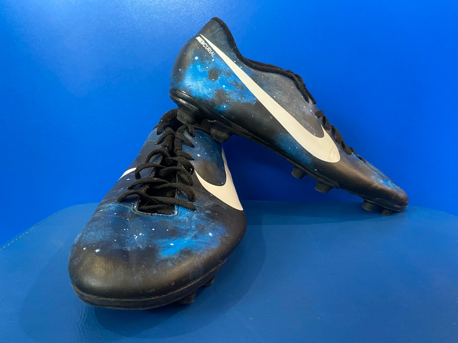 Nike Cristiano Ronaldo Galaxy soccer cleats size 8.5 CR7 Mercurial US10 (Near New) (EC3272)