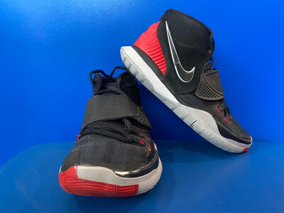 Nike Kyrie 6 'Bred' BQ4630-002 Basketball Shoeshine US2Y Kids  (Near New) (EC3278)