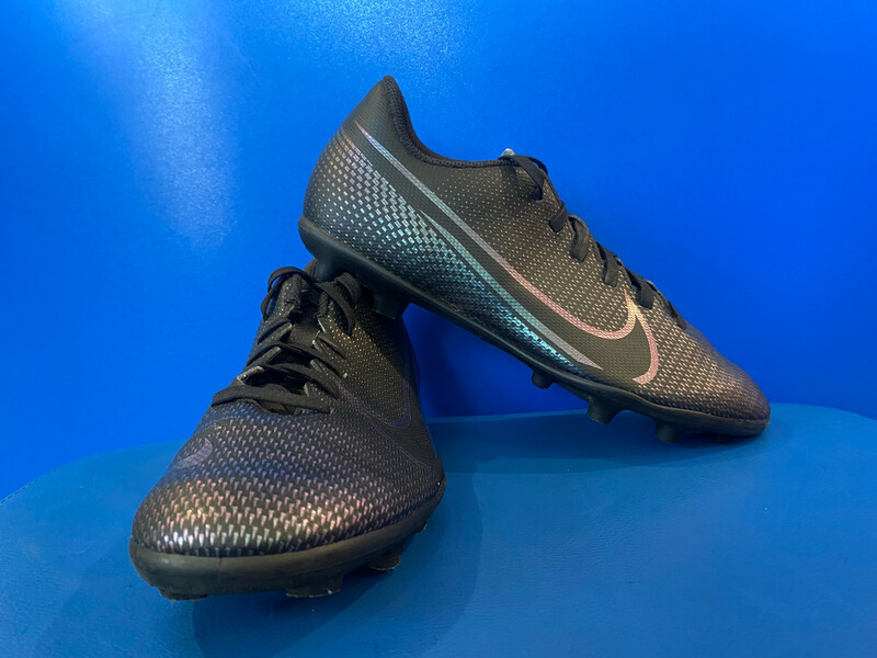 Nike AT7968-010 Vapor 13 Club FG/MG Soccer Cleats Black US6Y (NearNew) (EC3309)