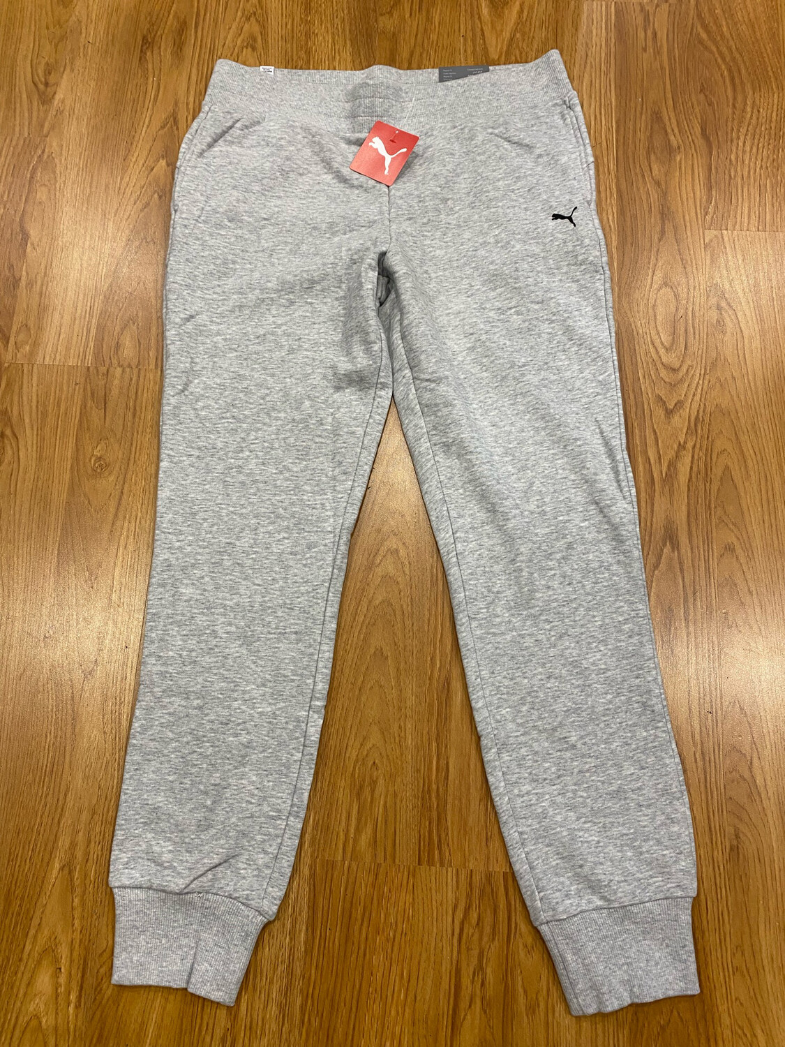Puma Essentials Track Pants Light Grey Size Large (New With Tags) (EC3292)
