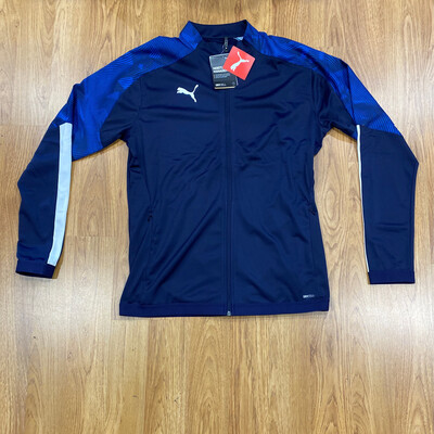 Puma Cup Training Jacket  Peacoat-El. Blue Lemonade Mens Size Large (New with Tags) (EC3291)