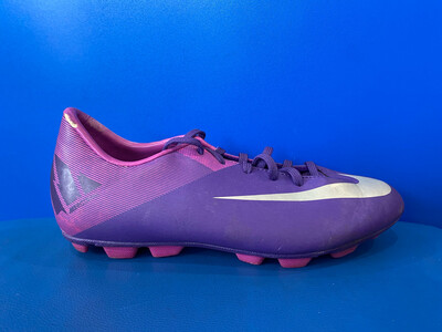 Nike Mercurial Vapor Superfly III Football Boots (Near New) (EC3341) US6Y Purple Silver Soccer Boots