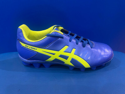 Asics Ds Light 3 (Gs) Kids Illusion Blue Hazard Green Football Boots US5 (Near New) (EC3364)