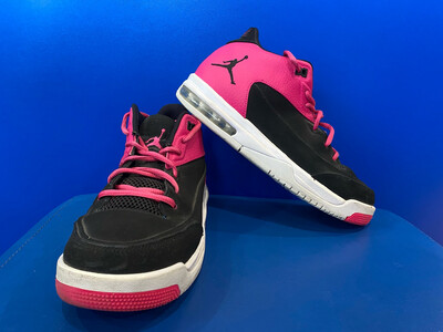 Nike Girls Air Jordan Flight Origin 3 Shoes GS Black Pink 820250-017 US 7Y