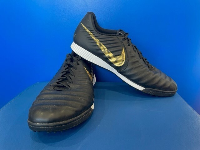 Nike Tiempo Legend 7 Academy IC Black Lux - Black/Metallic Vivid Gold US15  (Near-New) (EC3961)