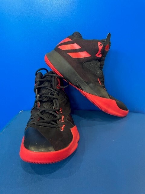 Adidas Men's LVL Basketball Boots, Near New. US 9 1.2. RED/BLACK (EC3973)