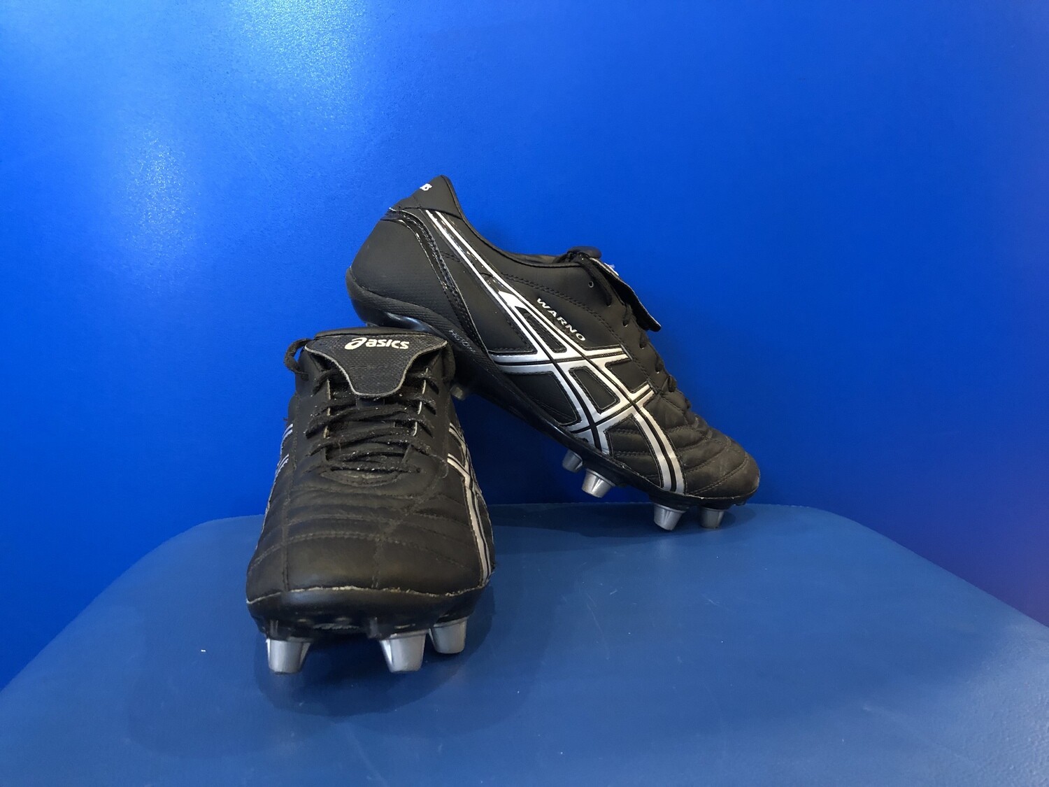 Asics Lethal Warno ST2 Rugby Boots, US10.5, HG10mm. Near New. (EC4013)