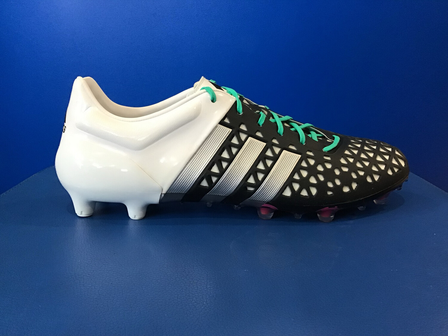 ADIDAS ACE 15.1 FG/AG US11 Football Boots (AF5087 Bk/SI) (EC4731)