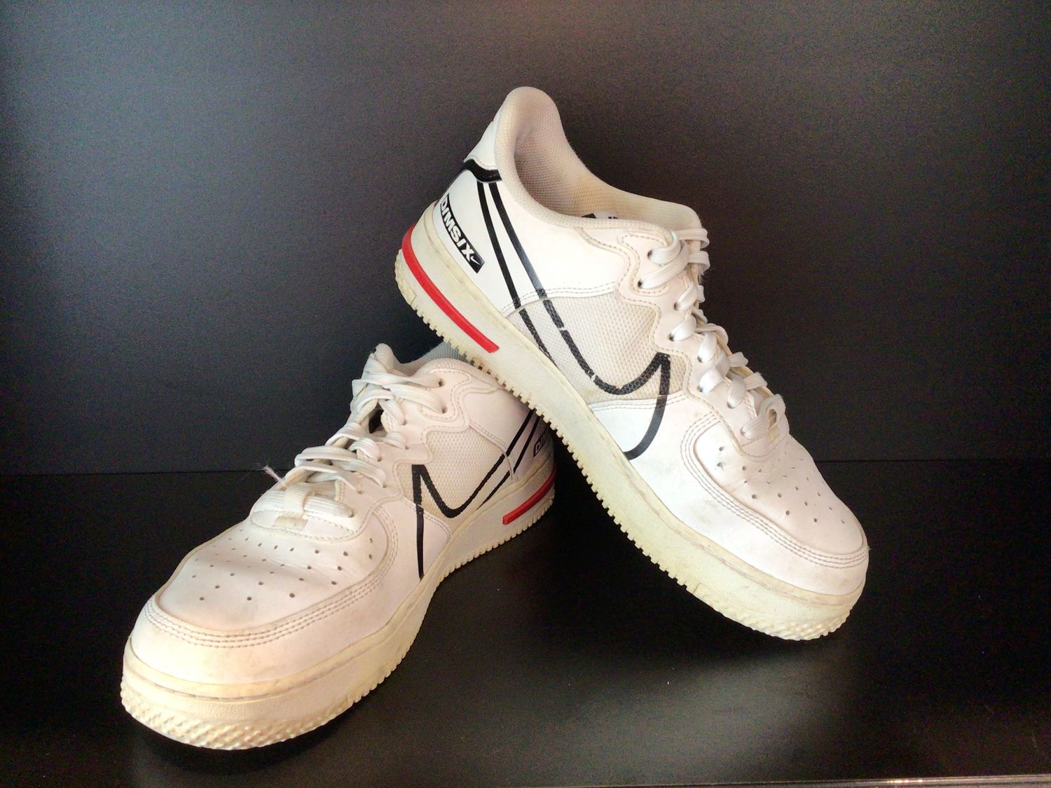Nike Mens Sneakers Air Force 1 React &#39;D/MS/X&#39; (Pre-Owned) (US10) (EC5016)