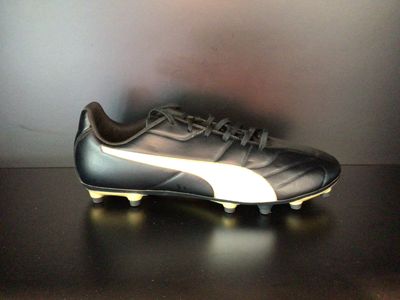 Puma Mens Football Boots Classico C II FG Black-White-Gold (Pre-Owned) (US13) (EC5007)