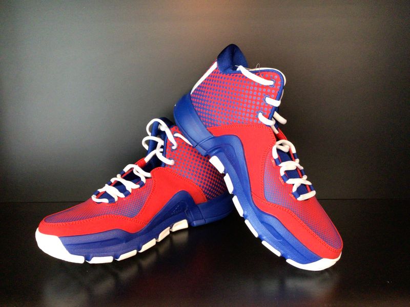 Adidas Mens Basketball Shoes J Wall Red, White &amp; Blue (NEW) US9 (EC4945)