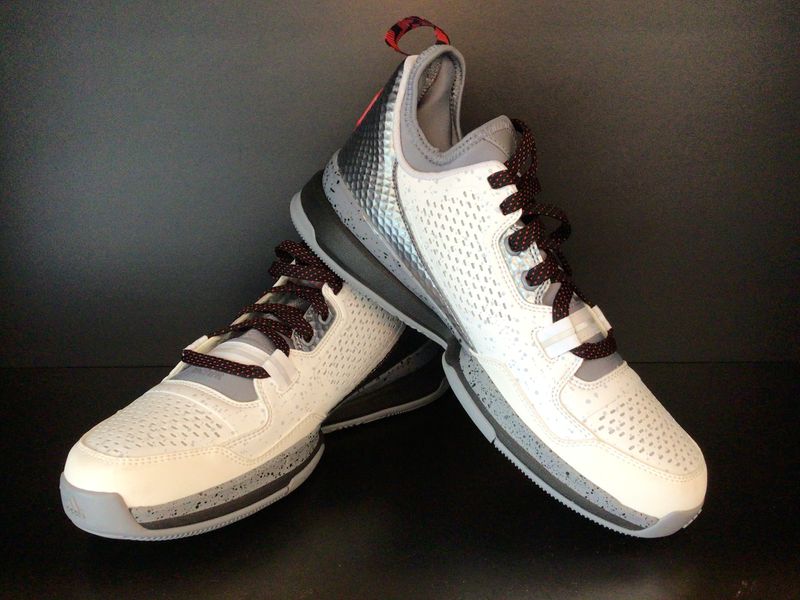 Adidas Mens Basketball Shoes D Lillard 1 White/Grey “rip city” (Sample, NEW) US9 (EC4936)
