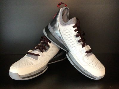 Adidas Mens Basketball Shoes D Lillard 1 White/Grey “rip city” (Sample, NEW) US9 (EC4936)