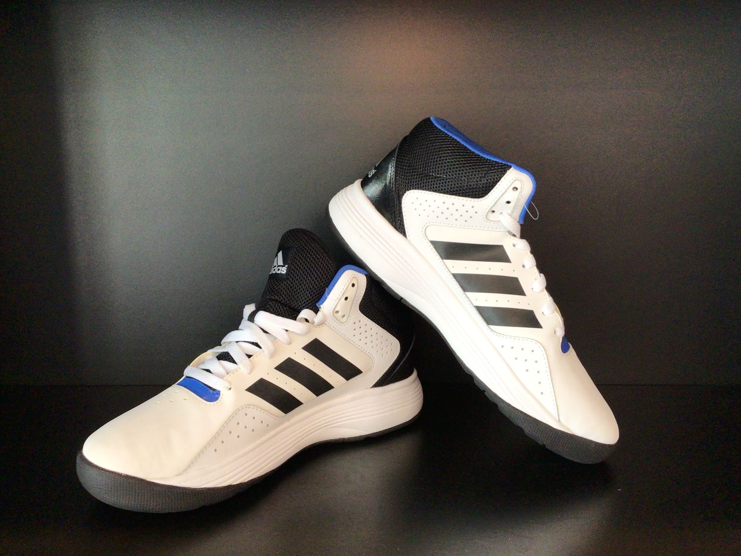 Adidas Mens Basketball Shoes Cloudfoam Ilation Mid White Black US9 (EC4911)