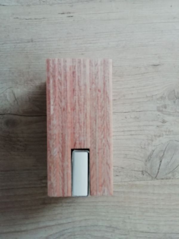 Porte bougie avec boîte allumette hêtre