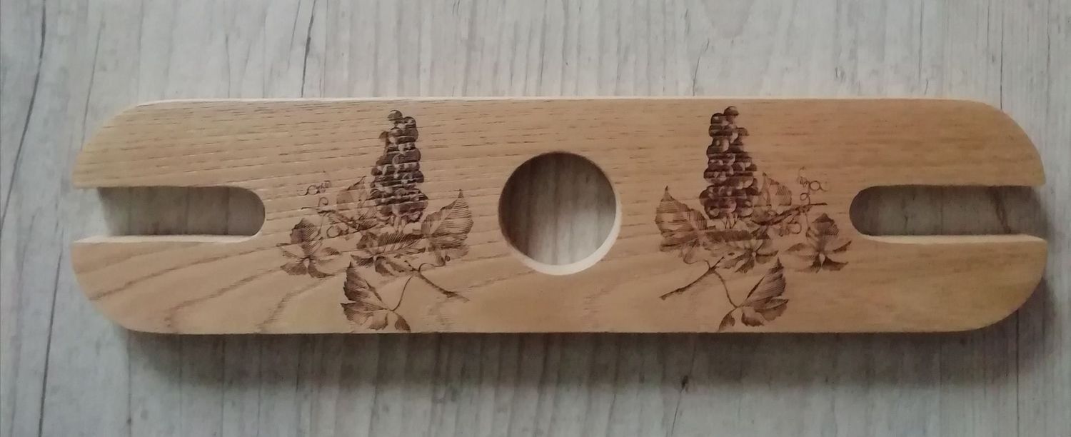 Support pour bouteille et 2 verres