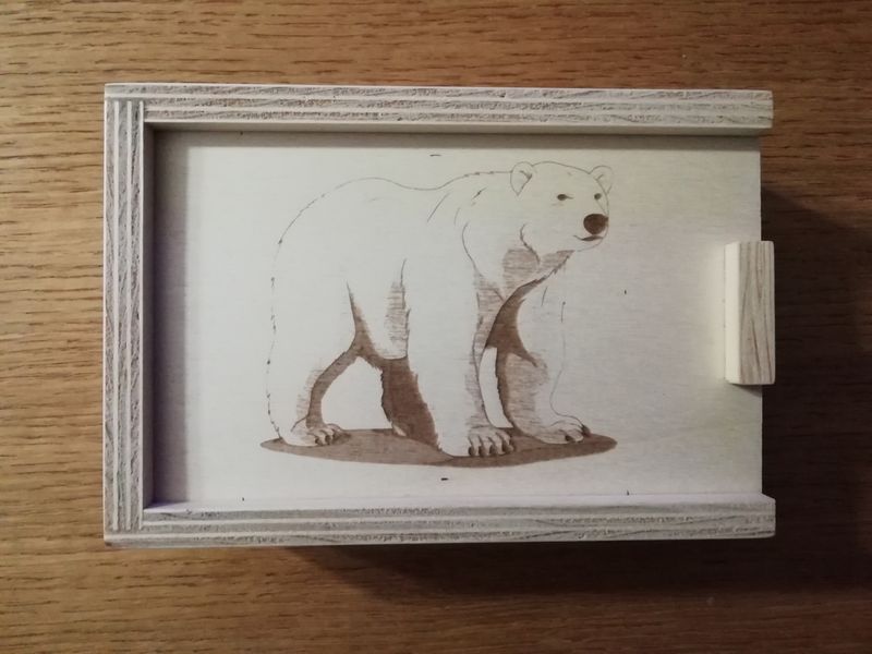 Puzzle ours polaire dans son coffret