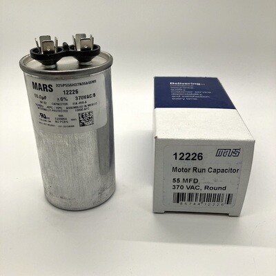 12226 Mars Motor Run Capacitor 55MFD 370VAC