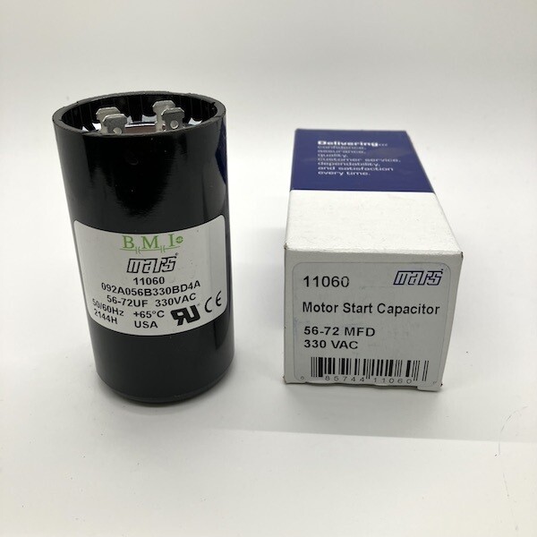 11060 Mars Motor Start Capacitor 56-72MFD 330VAC