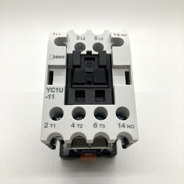 YC1U-11A240 - IDEC IEC 11A Contactor 3 Poles 240VAC Coil 1NO Auxiliary Contact