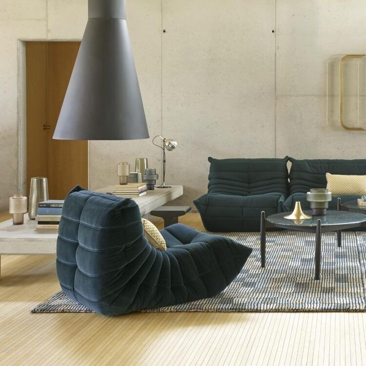 Suede Togo Chair