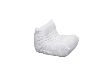 Microfibre Togo Chair, Colour: Off White, Size: Fireside