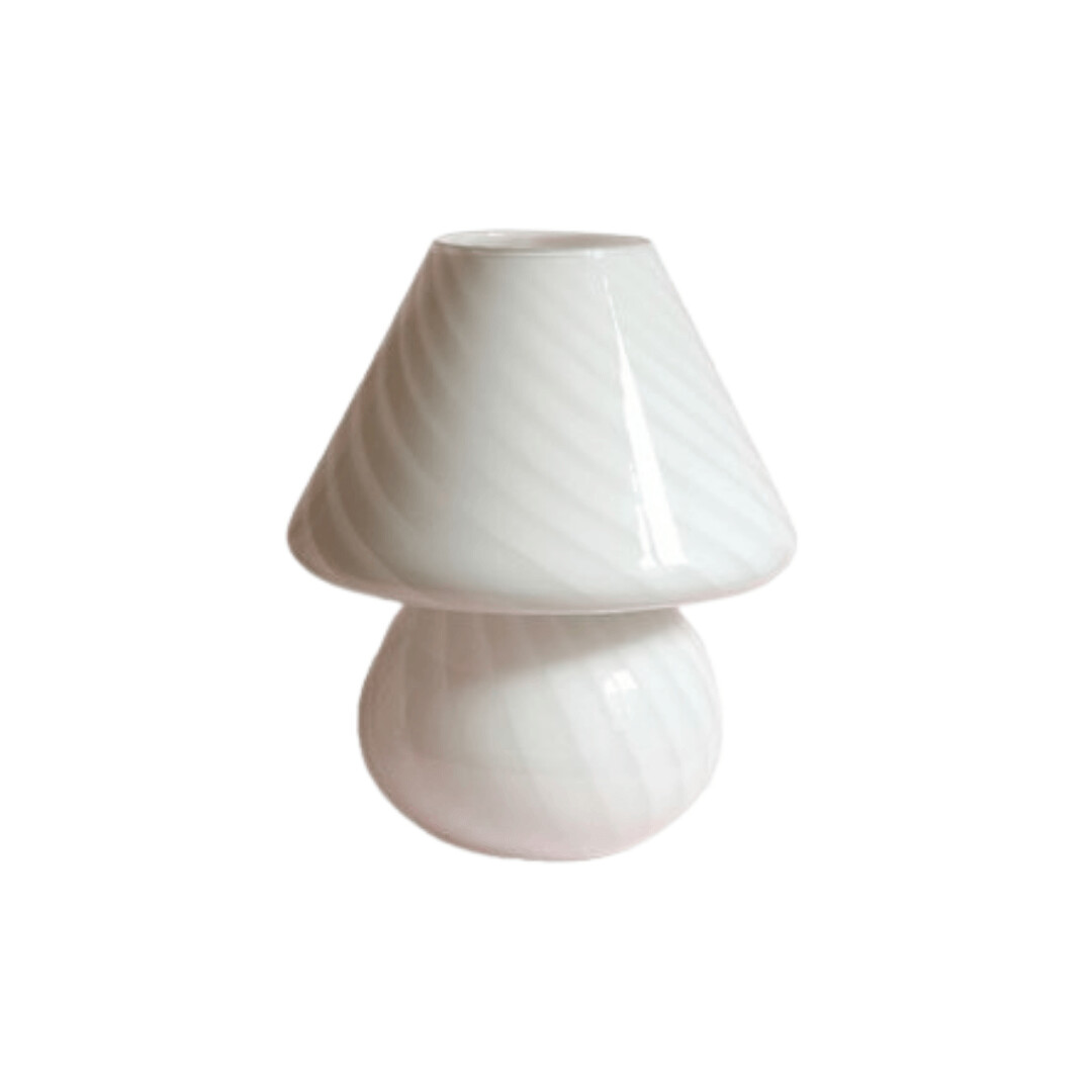 Vintage Murano Mushroom Lamp, Colour: White