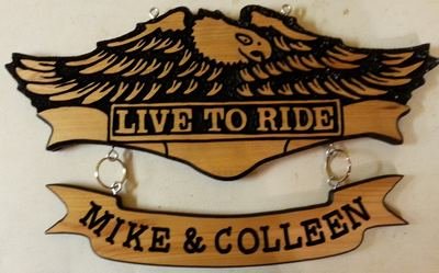 Live To Ride Sign