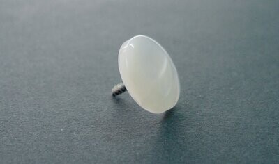 Diskantknöpfe, perlmutt-weiß, Durchmesser 16 mm, 10 St.