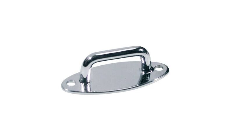 Tragriemenhalter, Ovale - Form, verchromt, 1 Paar Tragriemenhalter, Ovale - Form, verchromt, 1 Paar
