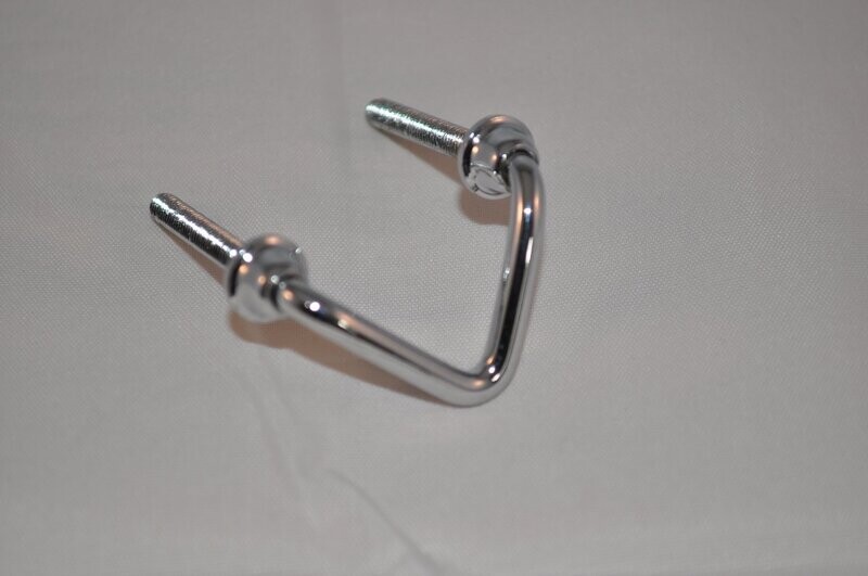 Tragriemenhalter, spitze- Form, verchromt, 1 Paar Tragriemenhalter, spitze- Form, verchromt, 1 Paar