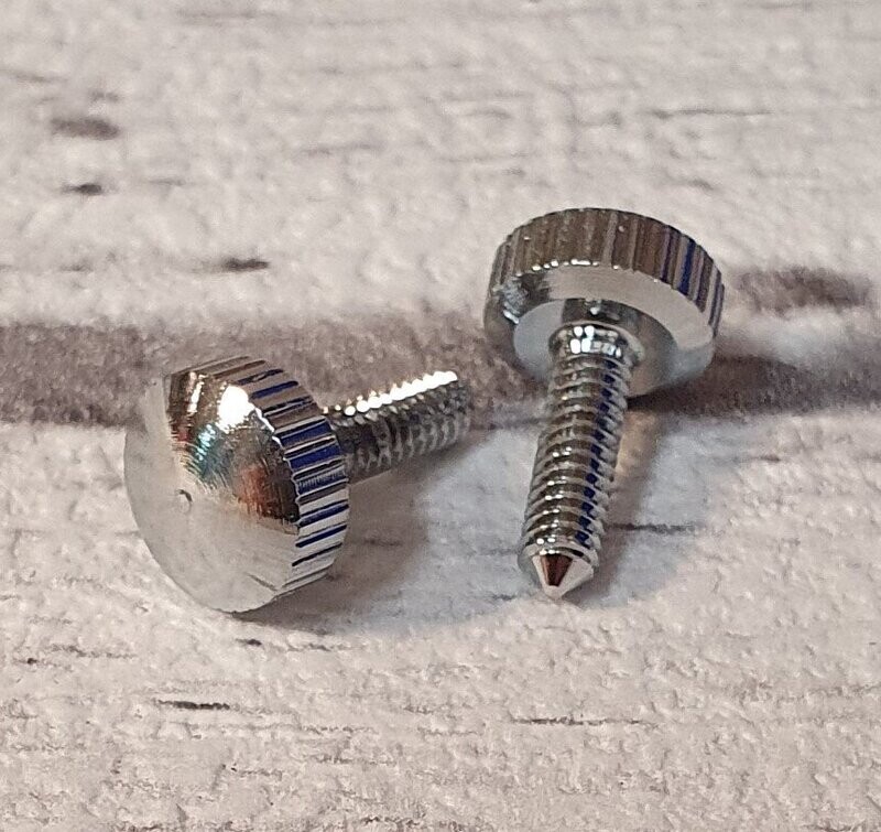 Diskant-Verdeck-Schraube, 9mm x 15mm, verchromt Diskant-Verdeck-Schraube, 9mm x 15mm, verchromt