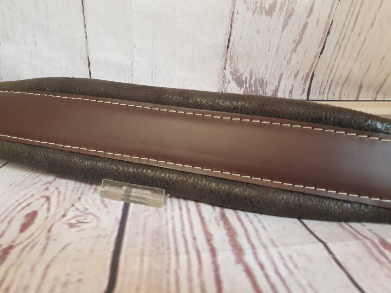 Bassband / Handriemen braun-Vintage grün, 72 Bass