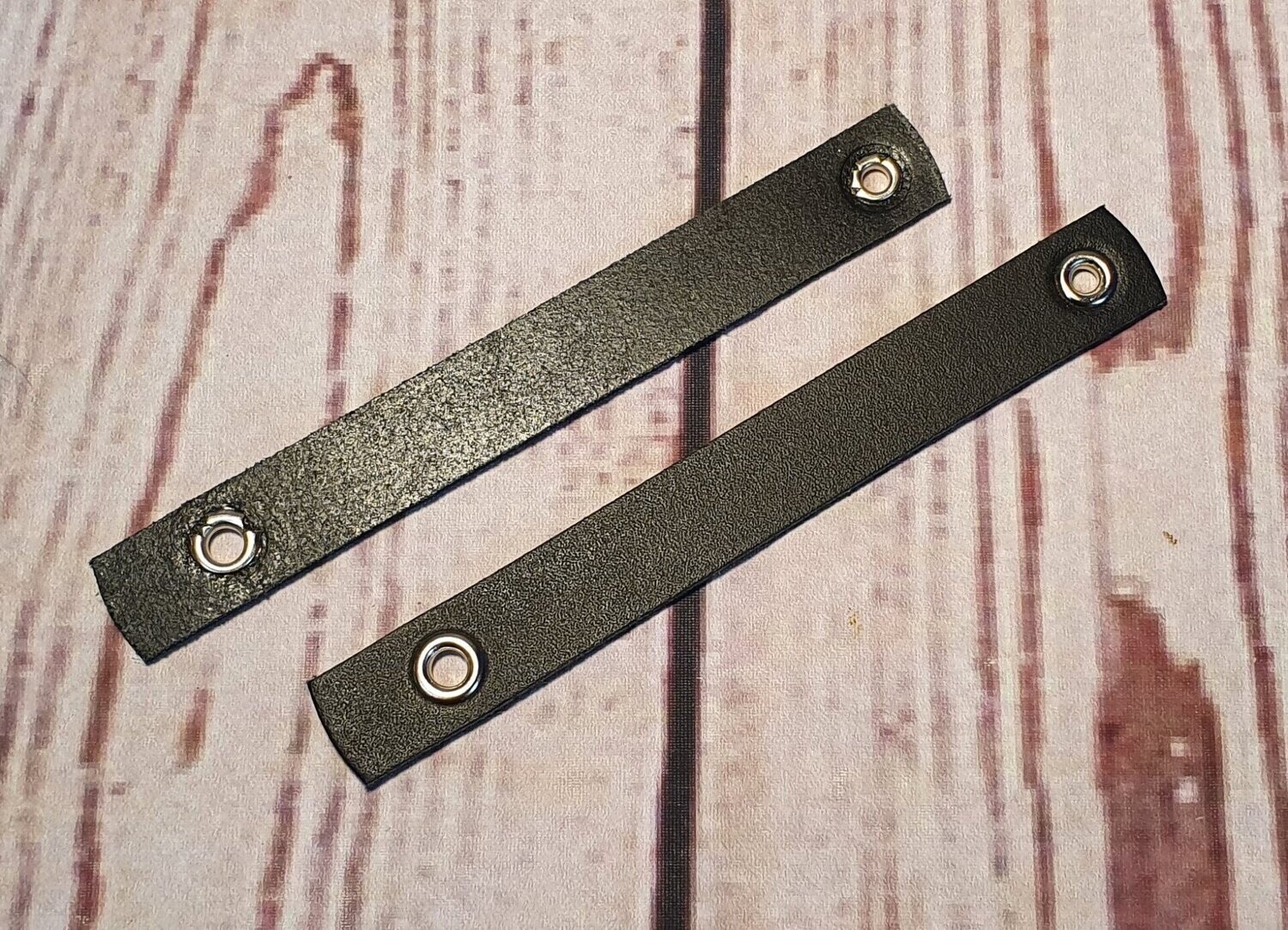 Balghalter / Balgverschluss / Balgzuhalter, Leder, schwarz, 1 Paar