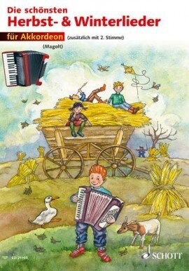 Die schönsten Herbst- und Winterlieder
für 1-2 Akkordeons (mit Text), sehr leicht bearbeitet Die schönsten Herbst- und Winterlieder
für 1-2 Akkordeons (mit Text), sehr leicht bearbeitet