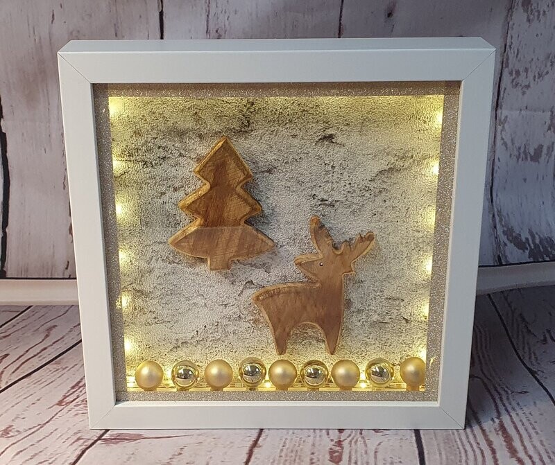Beleuchteter Bilderrahmen / Dekorahmen, Weihnachten, handmade Beleuchteter Bilderrahmen / Dekorahmen, Weihnachten, handmade