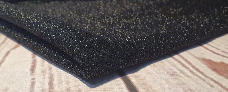 Gaze Verdeckgaze, schwarz, 25cm x 75cm Gaze Verdeckgaze, schwarz, 25cm x 75cm