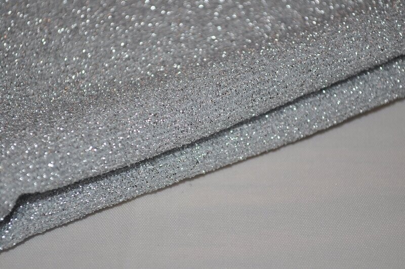 Gaze Verdeckgaze, silber, 25cm x 75cm Gaze Verdeckgaze, silber, 25cm x 75cm
