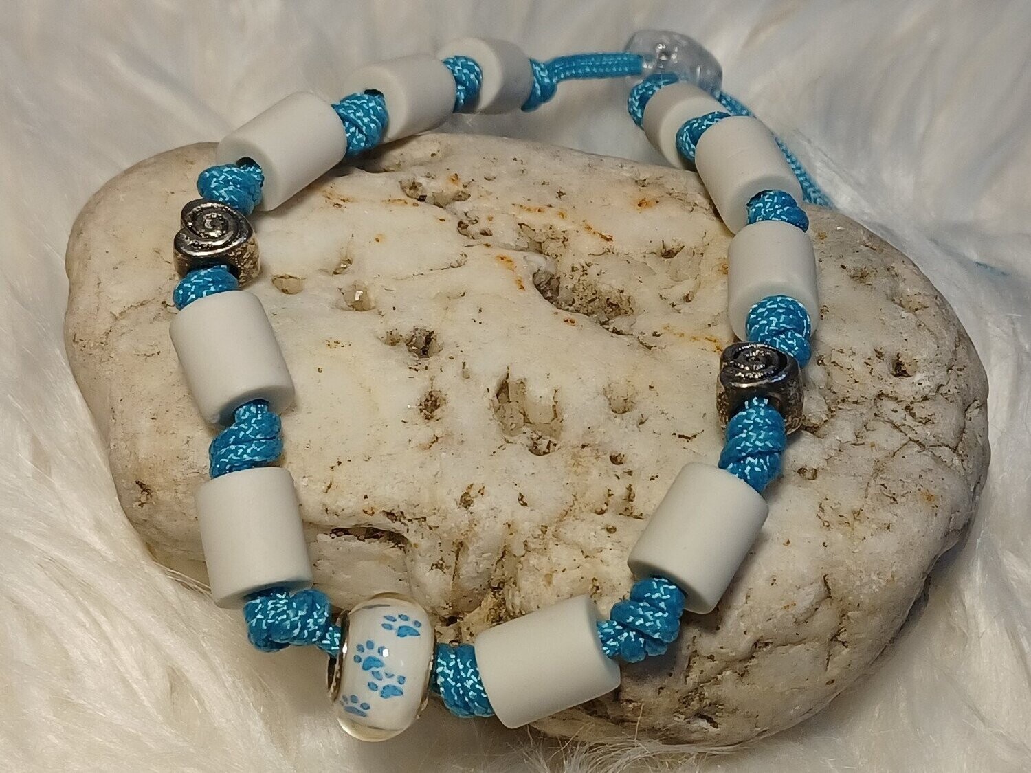 EM-Keramik Halsband, Anti Zecken Halsband, türkis, ca. 27cm