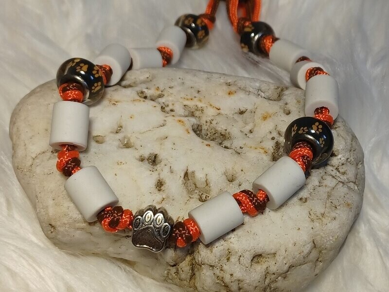 EM-Keramik Halsband, Anti Zecken Halsband, braun-neon orange, 29cm EM-Keramik Halsband, Anti Zecken Halsband, braun-neon orange, 29cm