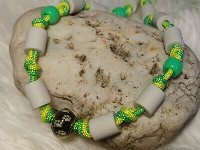 EM-Keramik Halsband, Anti Zecken Halsband, neon grün-neon gelb, ca. 47cm