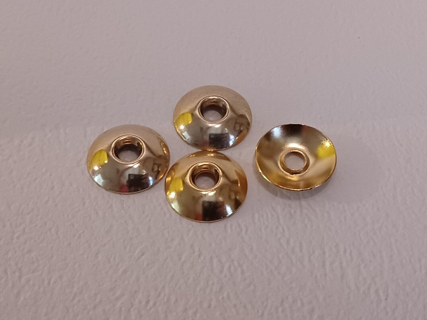 Linsenkopf-Hohlniete für Balghalter, goldfarben