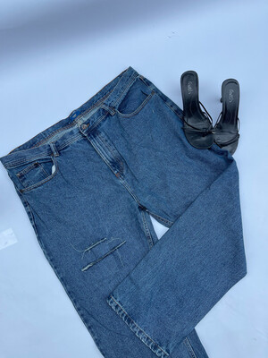 Washed Blue Pants- Uk 18