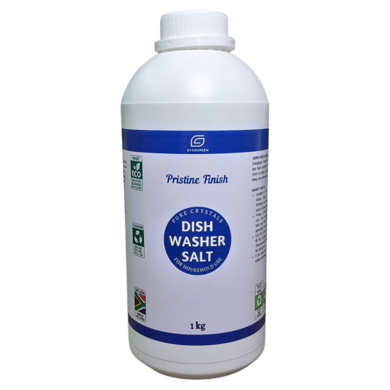Evergreen Dishwasher Salt Crystals - Pristine Finish - 1kg