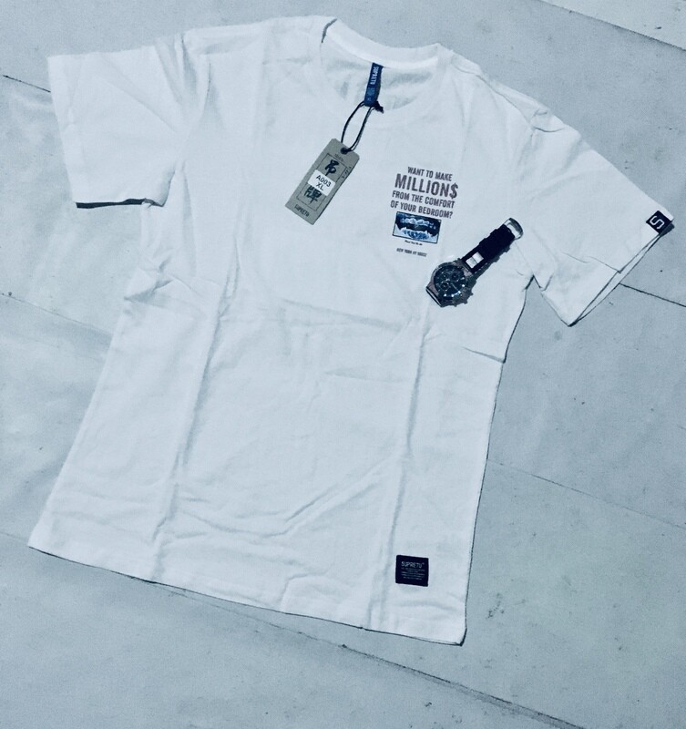 Geezy designer white squre shirt