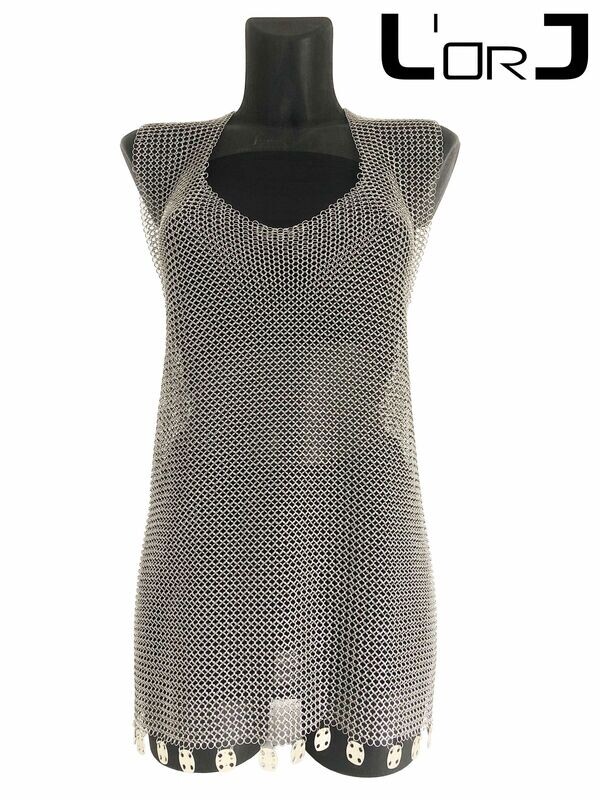 Long top en cotte de mailles