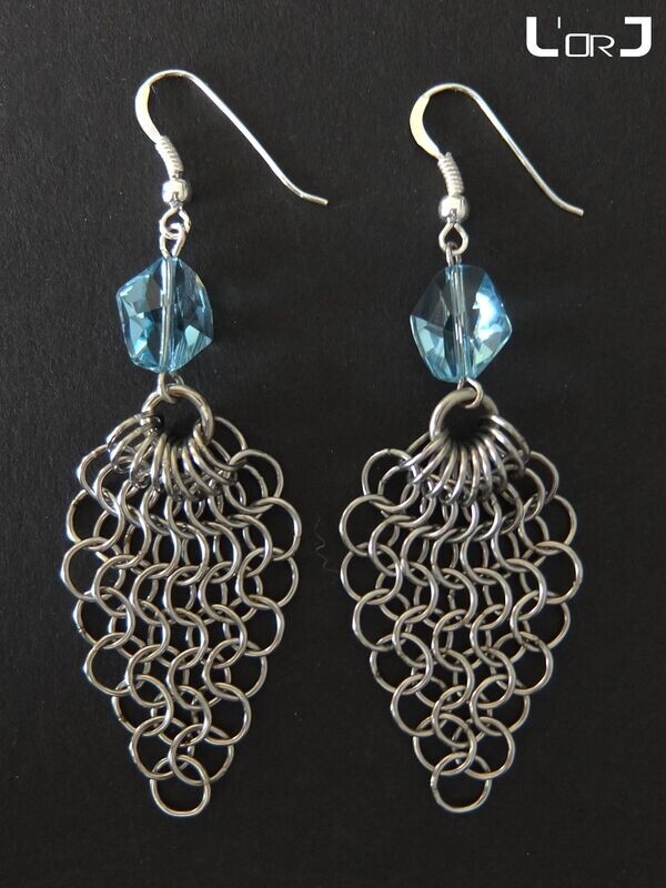 Boucles d'oreilles Bleuenn