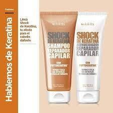 Shampoo shock de keratina reparador capilar