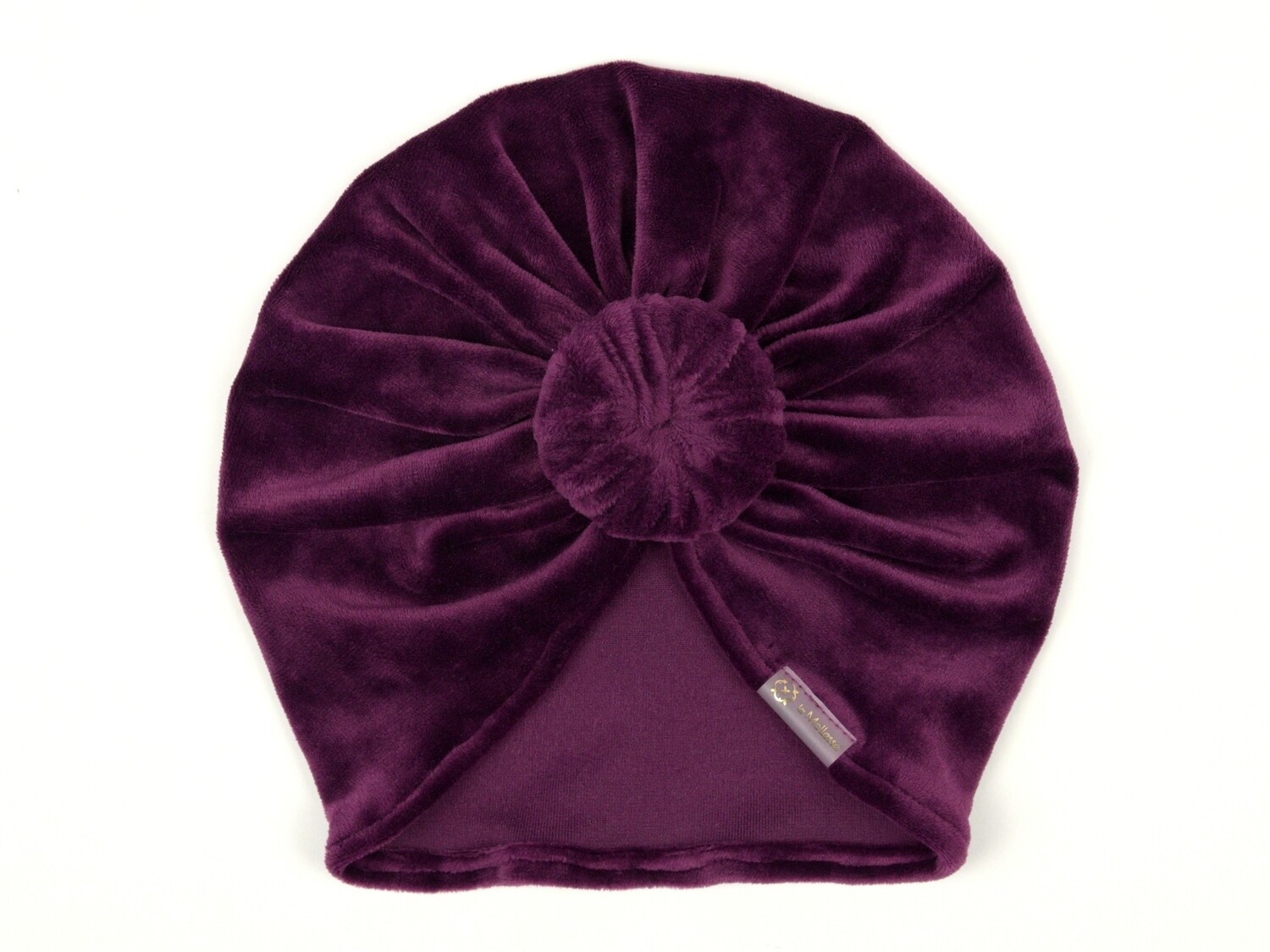 Turban welurowy DONUT (46/ Deep Purple)